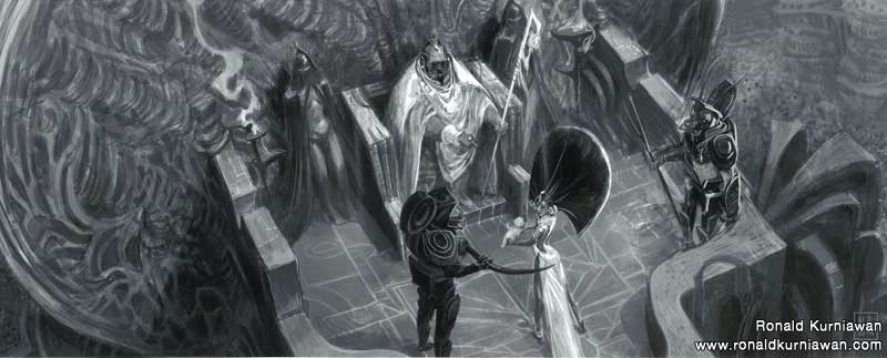 Illustration for article titled A tale of the far future, when humans have evolved to the size of insects